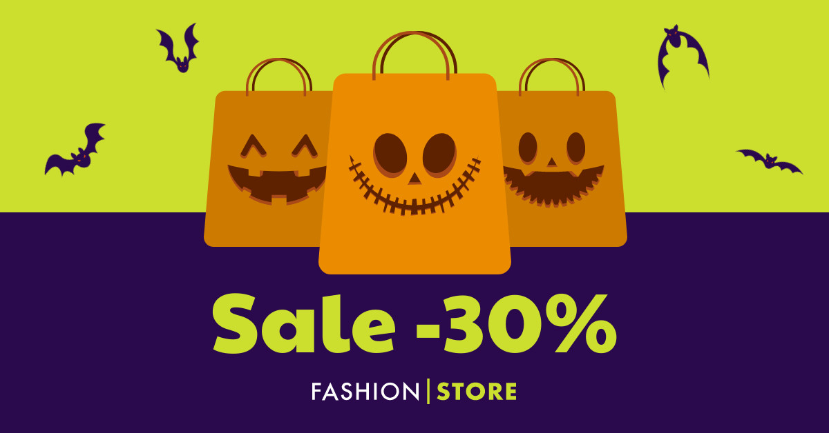 Halloween Shopping Bag Fashion Sale