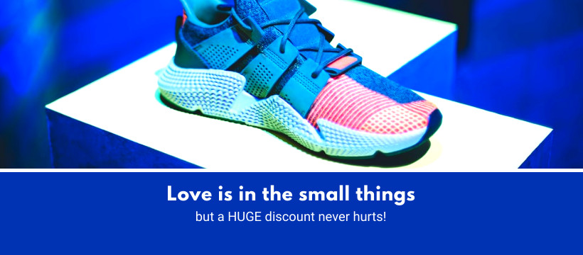Valentine's Day Fashion Blue Shoe Love Inline Rectangle 300x250