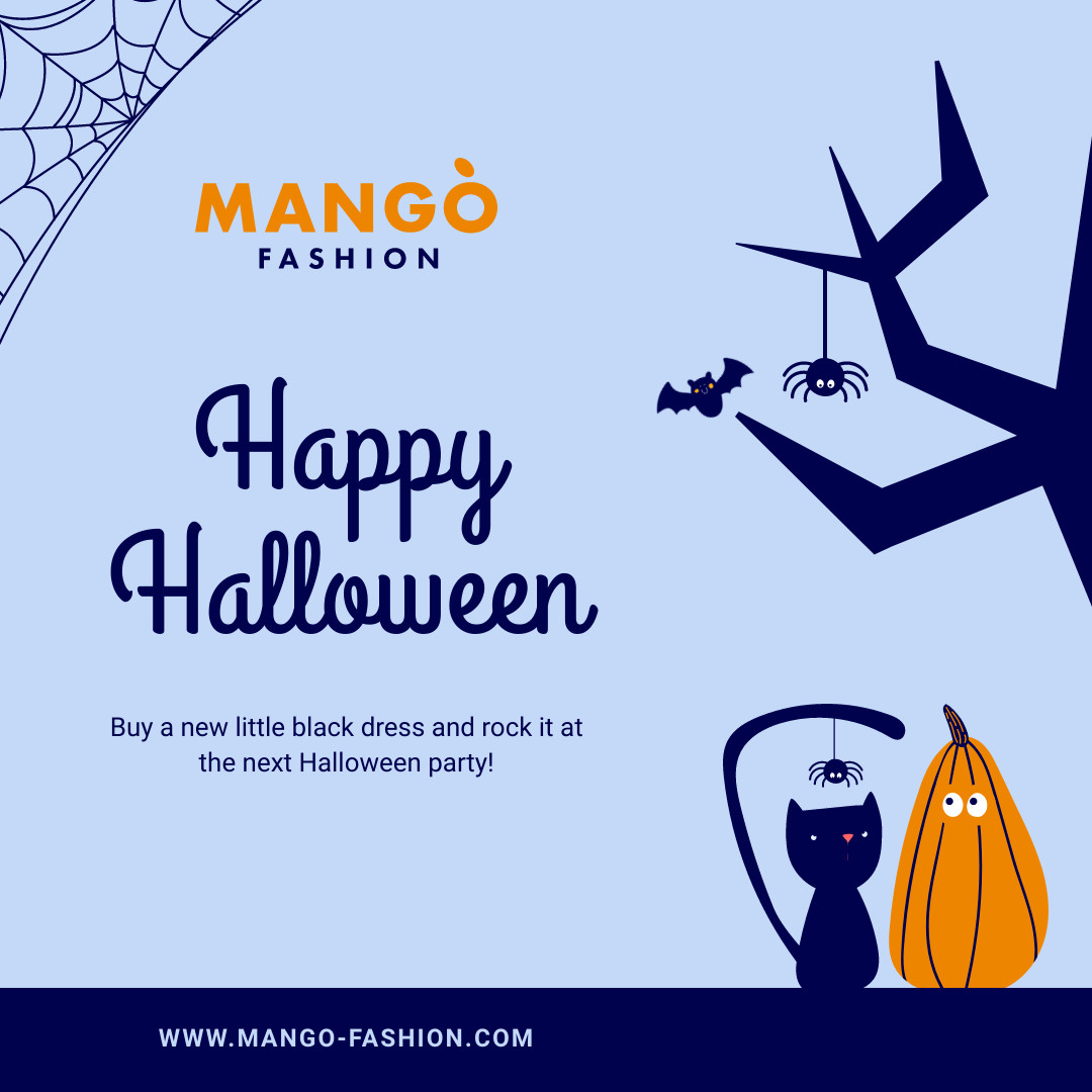 Mango Fashion Blue Halloween