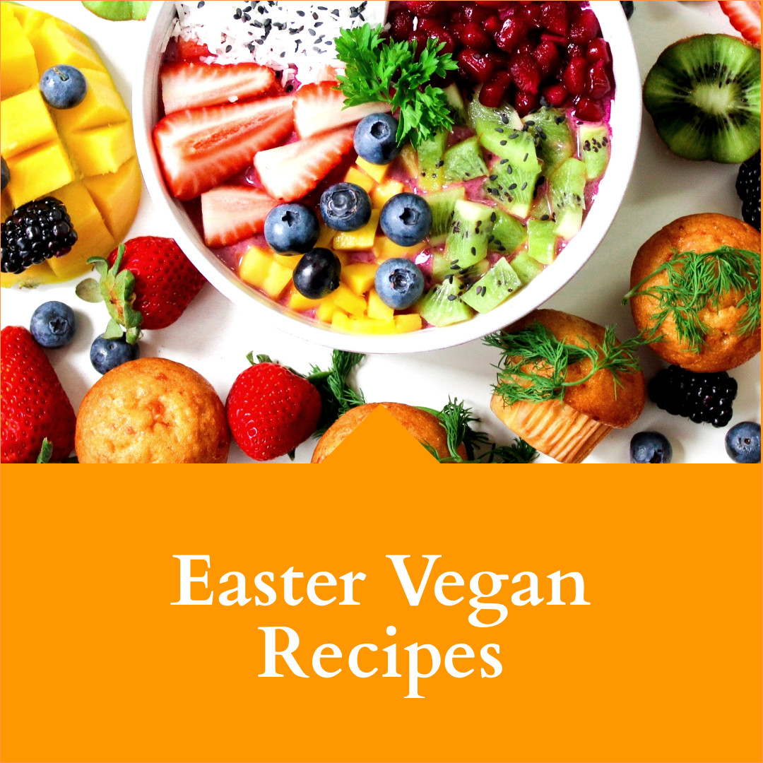 Easter Vegan Recipes 1080x1080 template