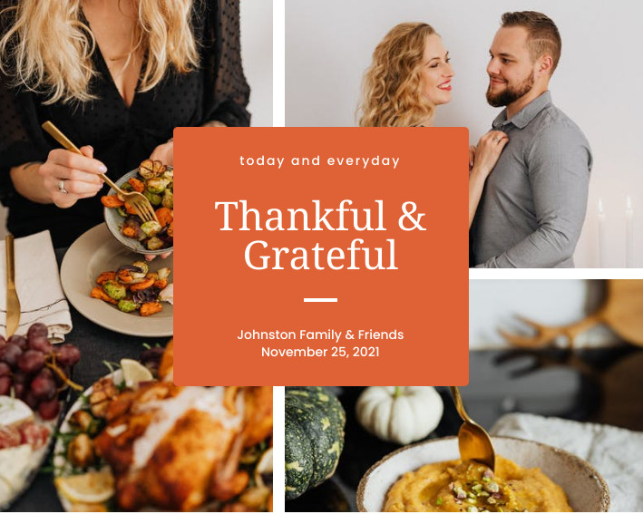 Today and Everyday Thanksgiving Photo Collage 709x567 template