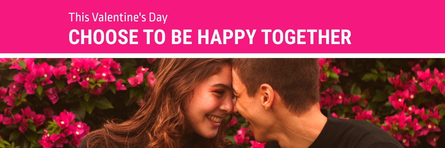 Pink Valentine's Day Happy Together Inline Rectangle 300x250