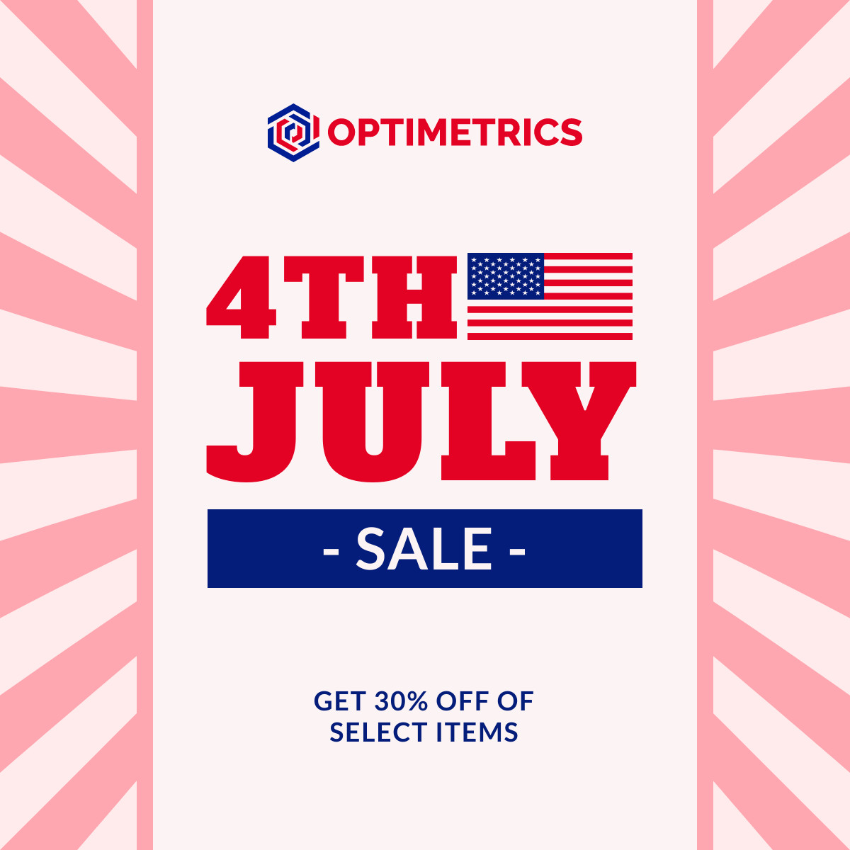 4th Of July Ad Template Responsive Square Art 1200x1200