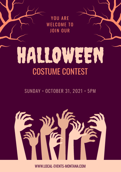 Halloween Costume Contest Montana Flyer 420x595