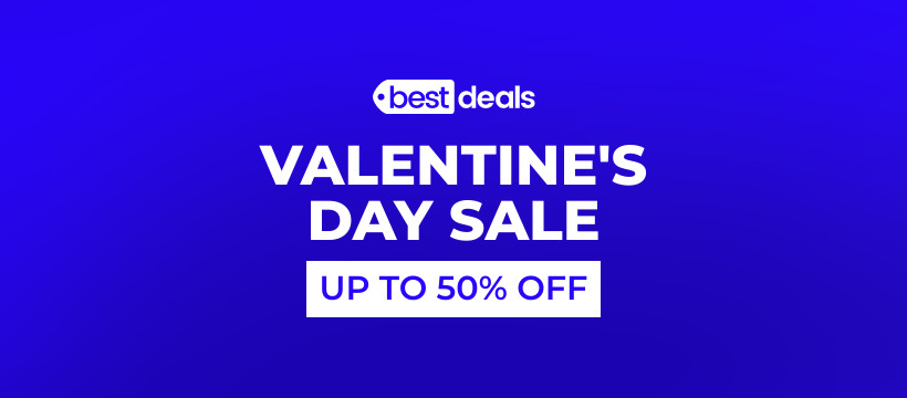 Valentine's Day Sale Best Deals Facebook Cover 820x360