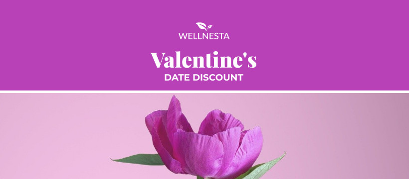 Valentine's Day Purple Date Discount  Inline Rectangle 300x250