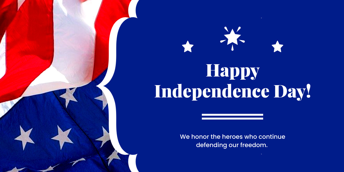 Independence Day Honor the Heroes Facebook Cover 820x360