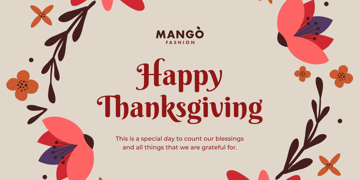Mango Fashion Thanksgiving Flower Wrap