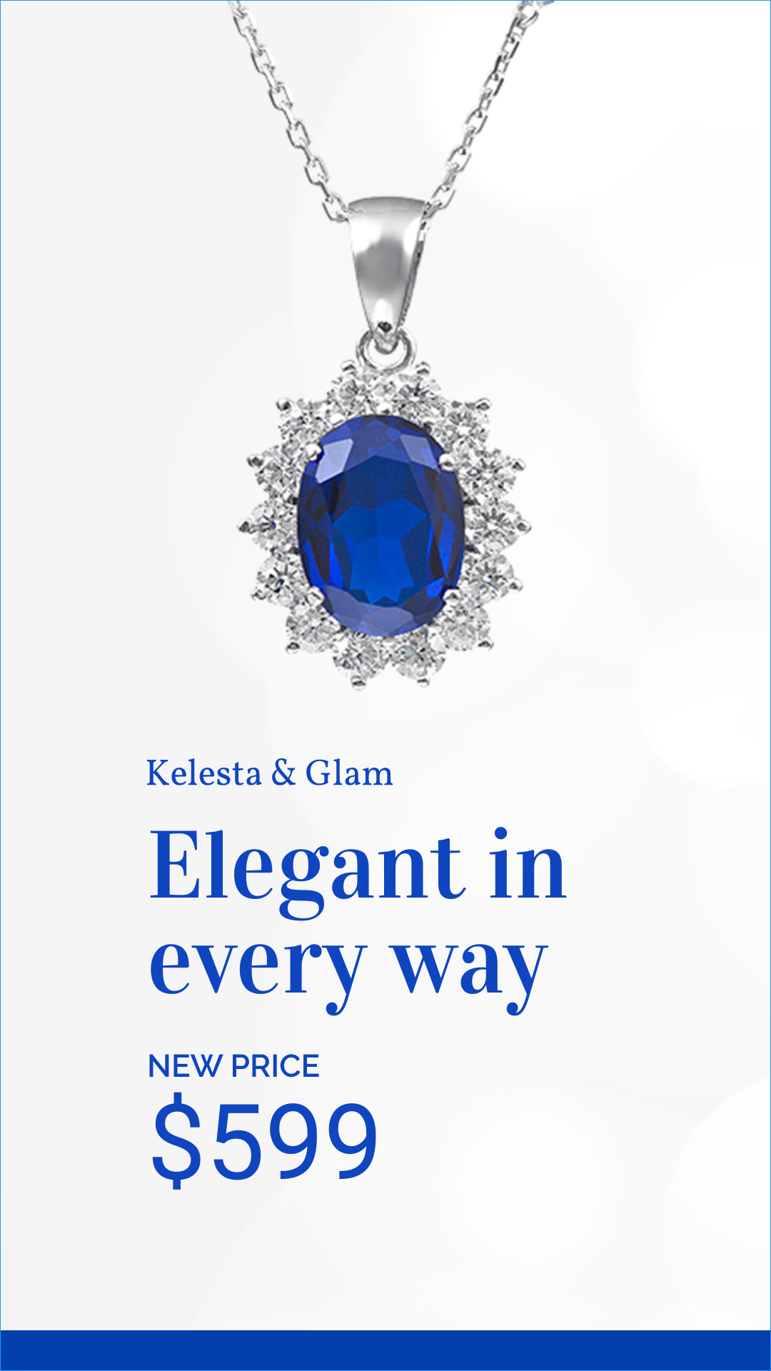 Elegant Sapphire Necklace