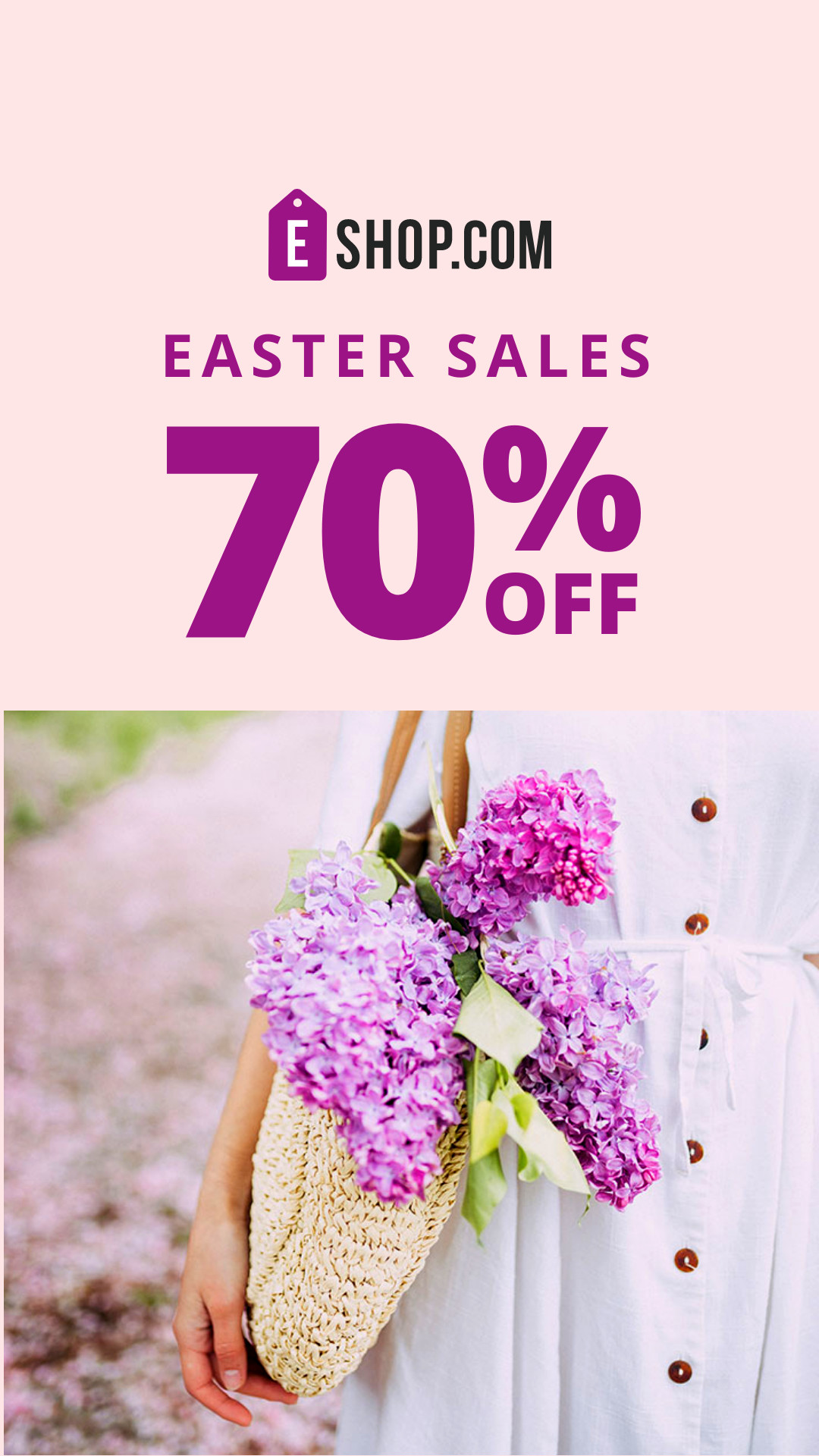 Purple Spring Easter Sales