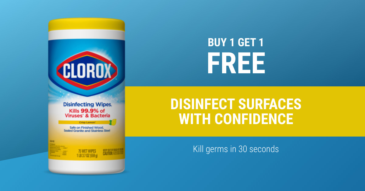 Clorox Kill Germs Bogo Deal