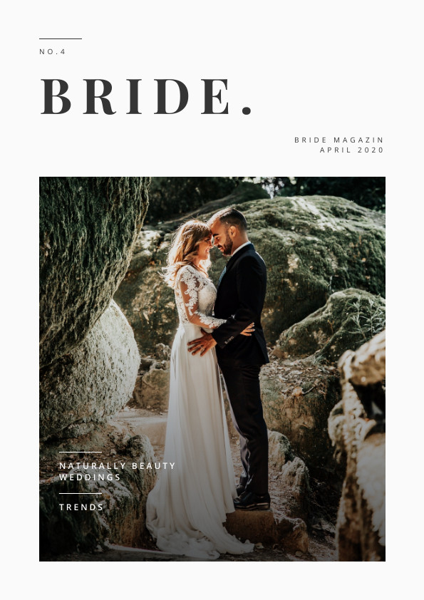 Naturally Beauty Bride Magazine – Cover Template 595x842