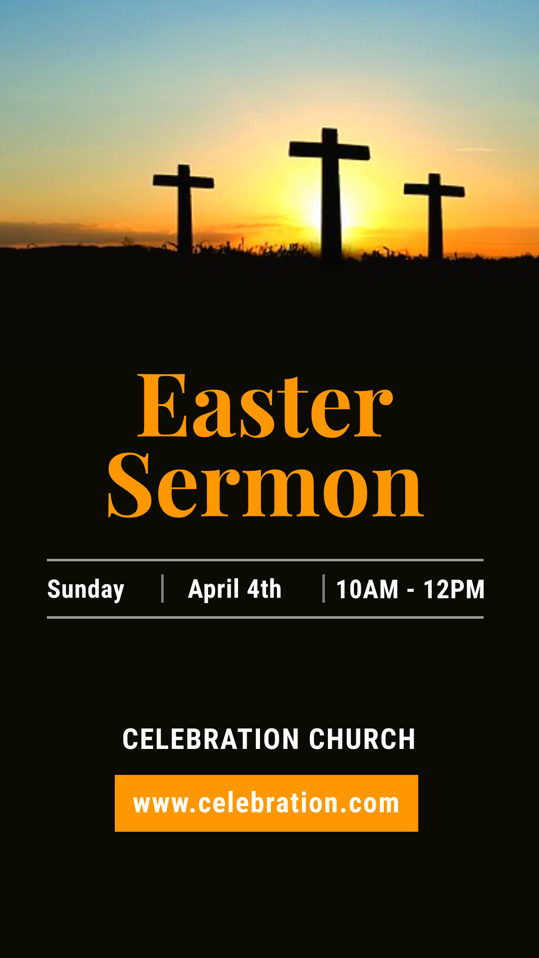 Easter Sermon Church Invitation