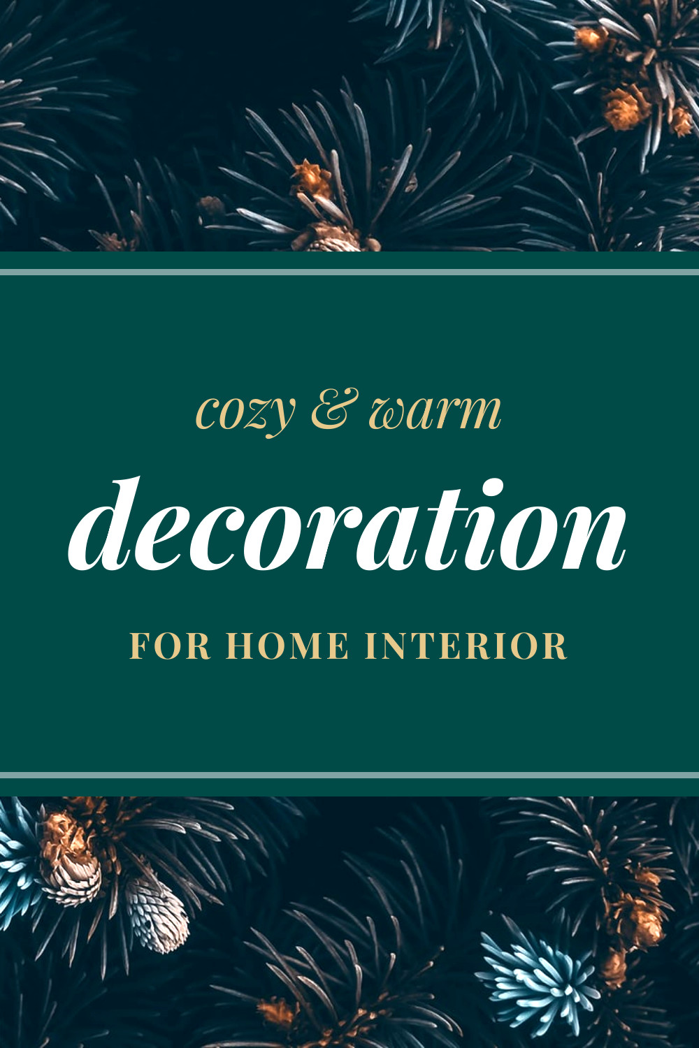Cozy Christmas Home Decoration Facebook Cover 820x360
