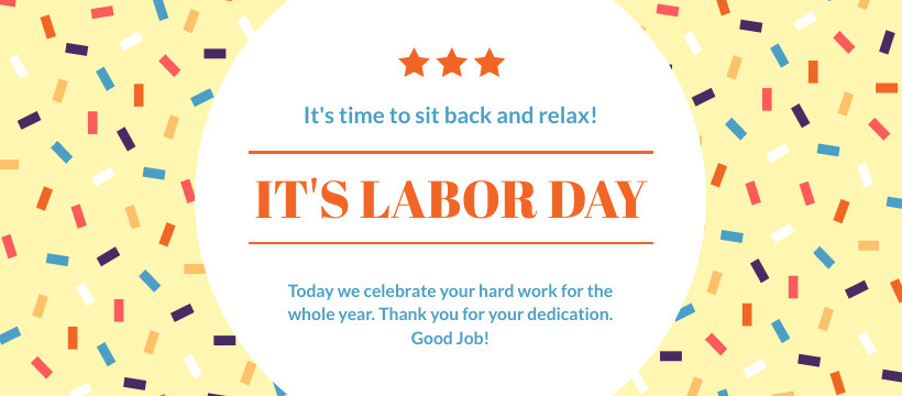 Labor Day Sit Back and Relax Facebook Cover 820x360