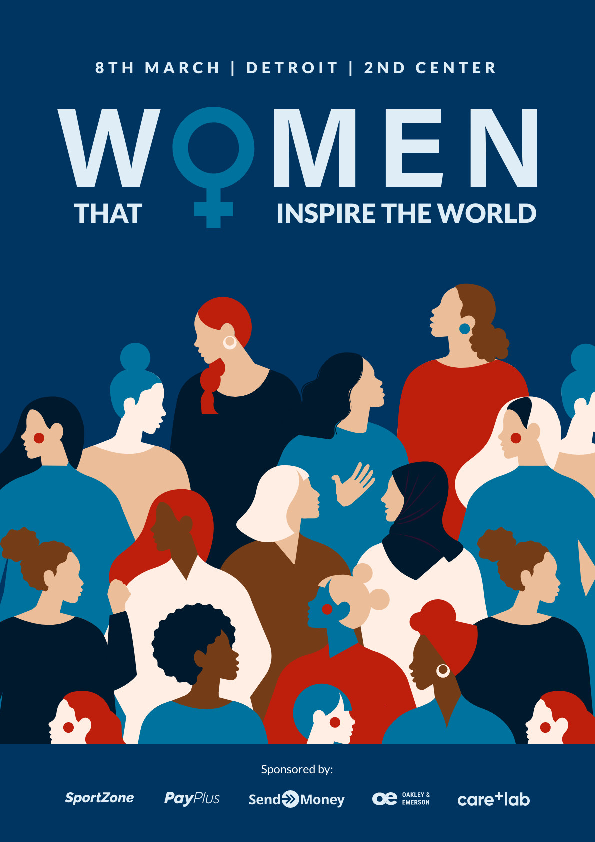 Women's Day Inspire the World – Poster Template 1191x1684