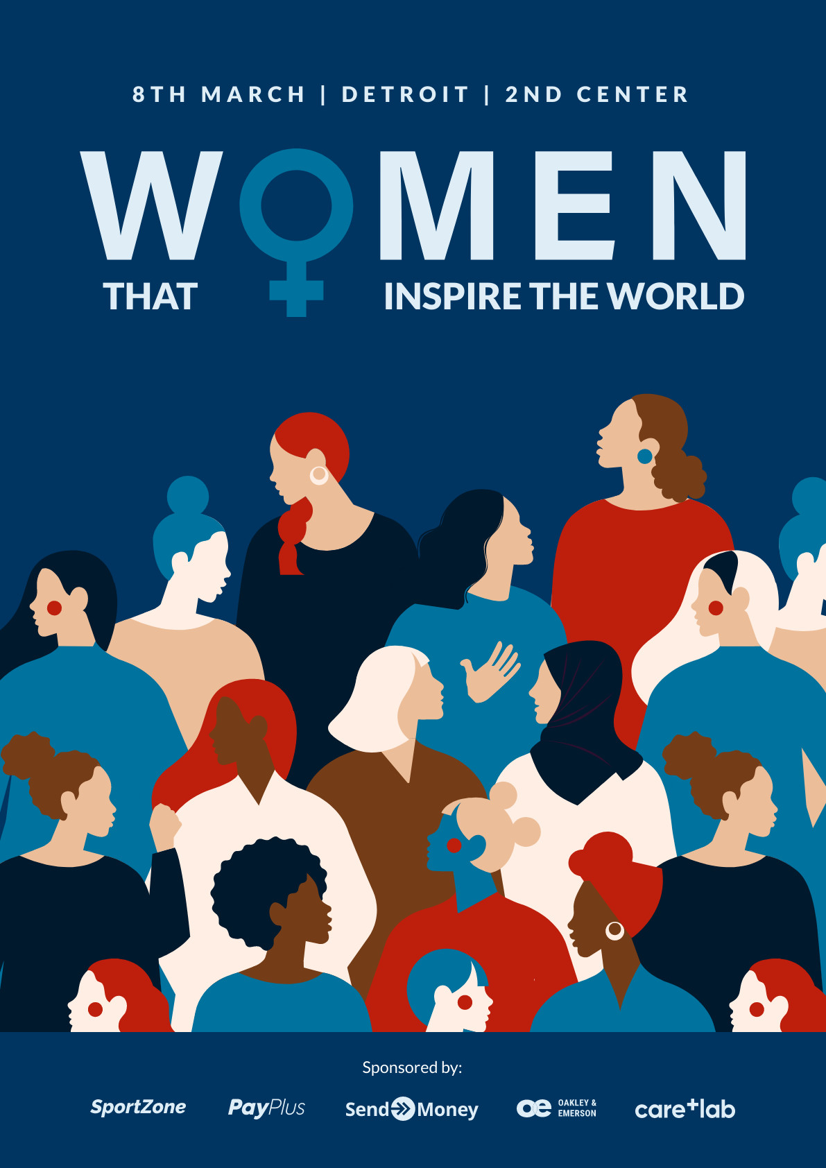 Women's Day Inspire the World – Poster Template 1191x1684 template