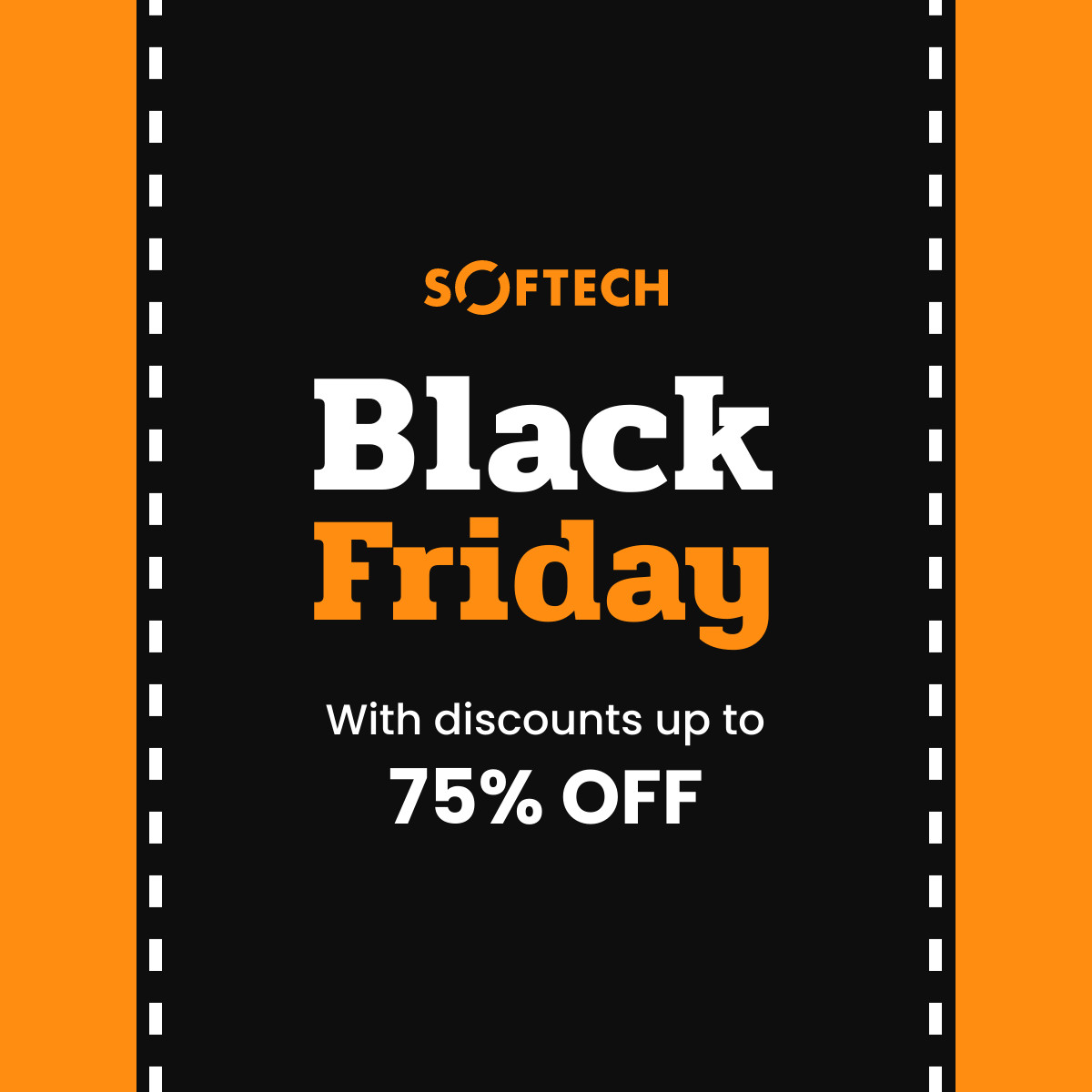 Orange Black Friday Road Discount Inline Rectangle 300x250