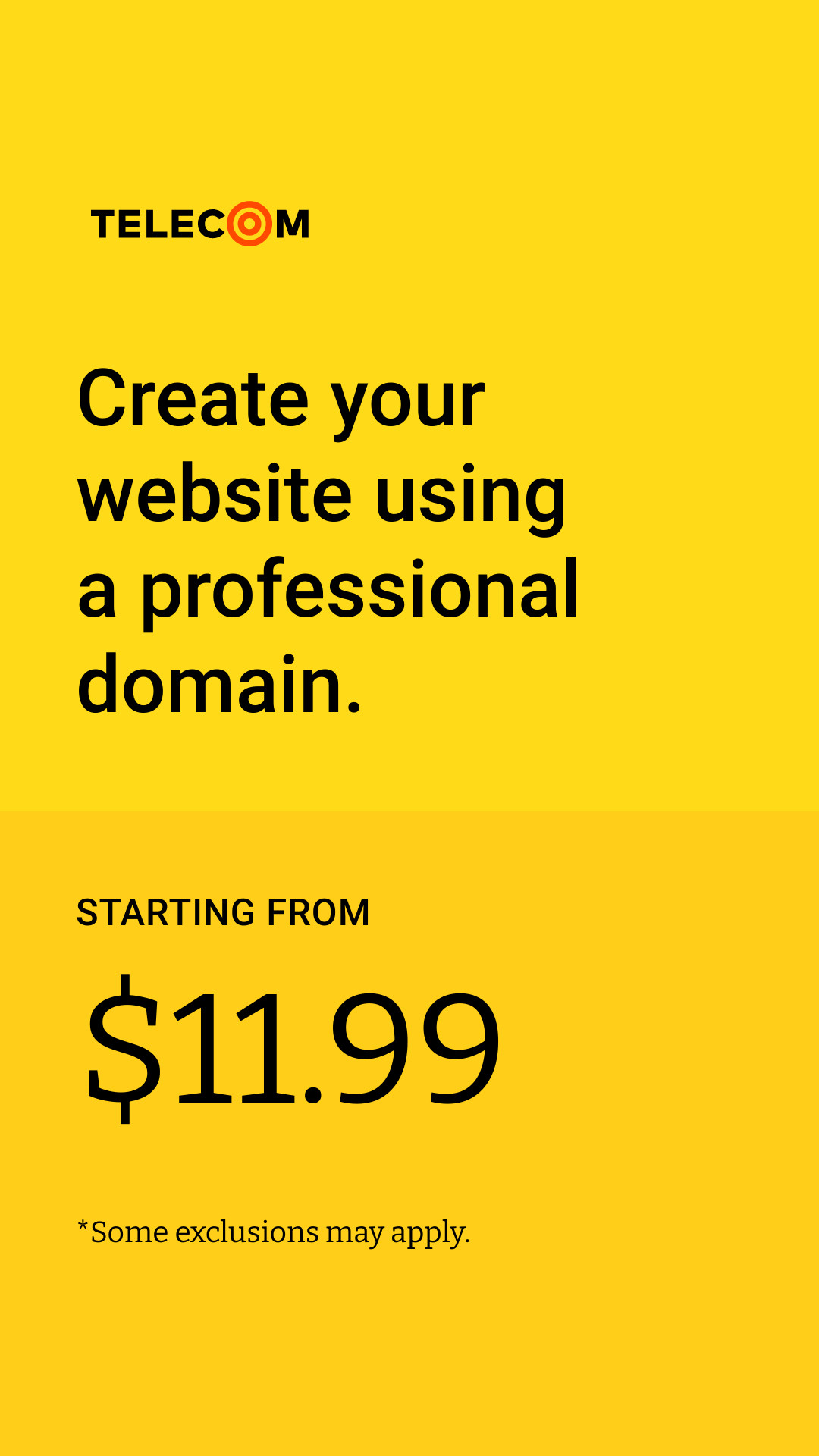 Create Website Using Professional Domain