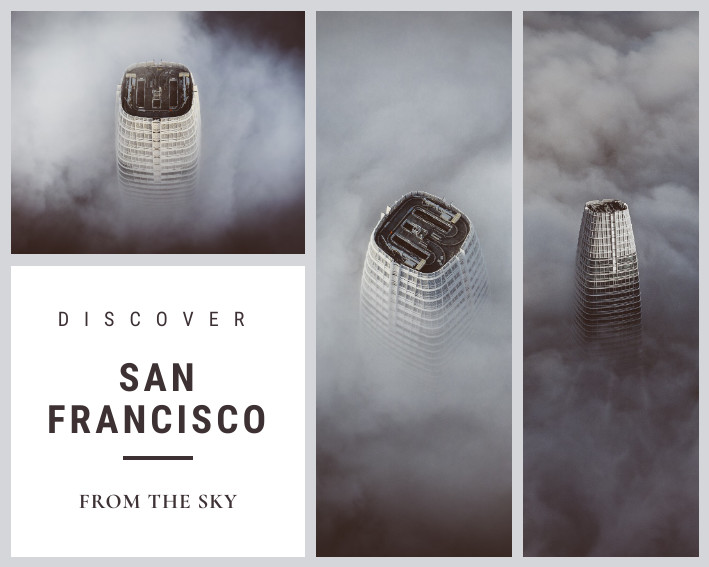 Discover San Francisco Sky – Photo Collage Template 709x567 template
