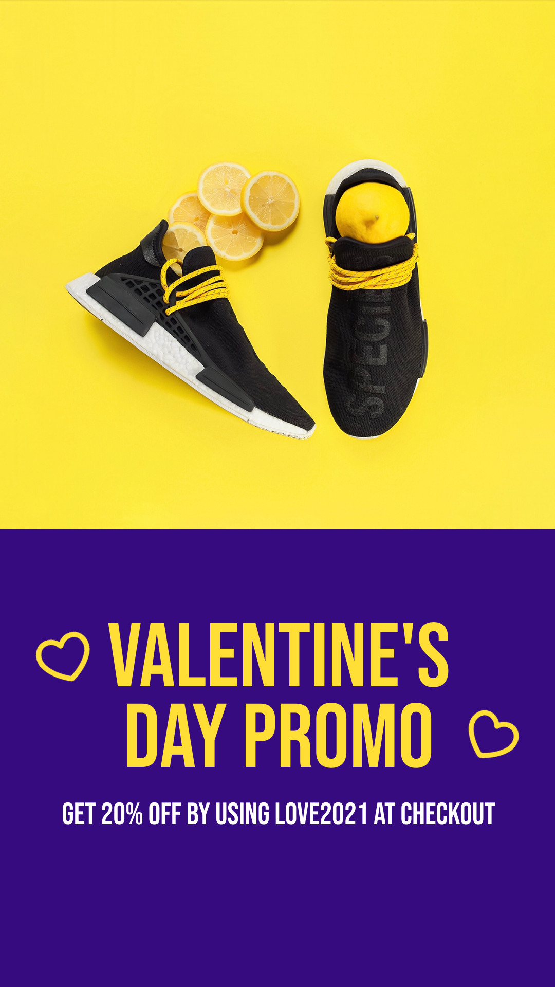 Valentine's Day Lemon Shoe Promo