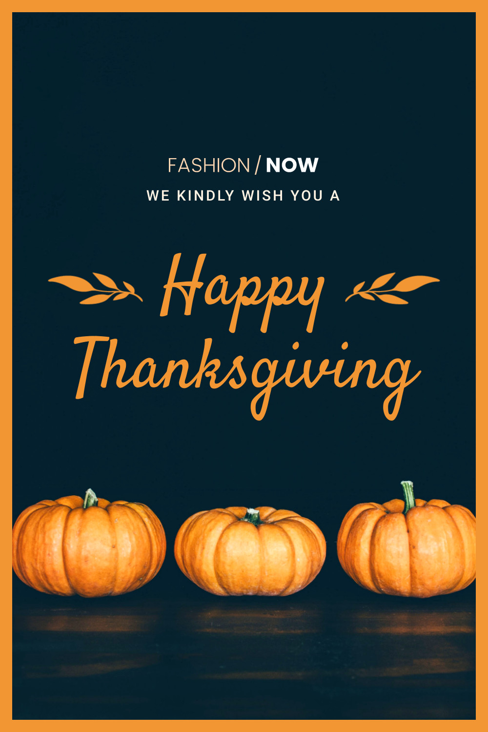 Kindly Wish You a Happy Thanksgiving Facebook Cover 820x360