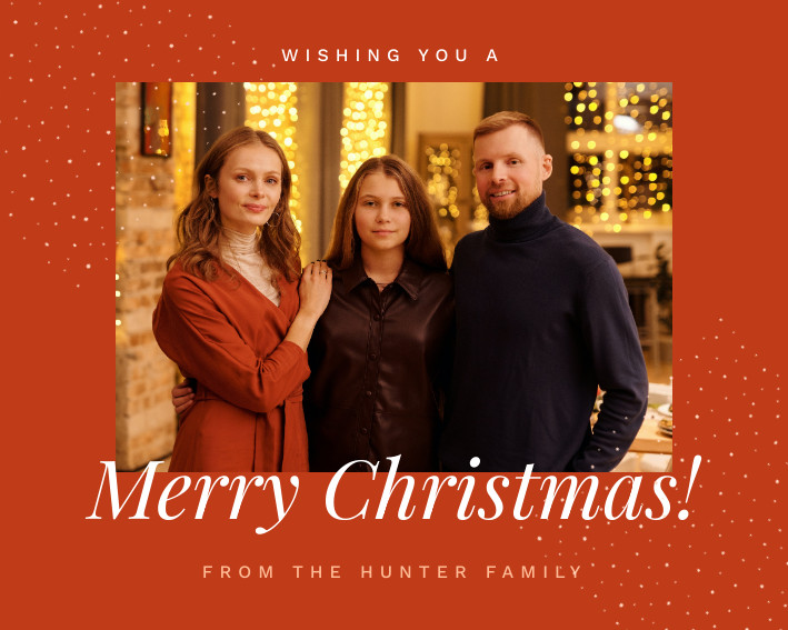 Wishing You a Merry Christmas Photo Collage 709x567 template