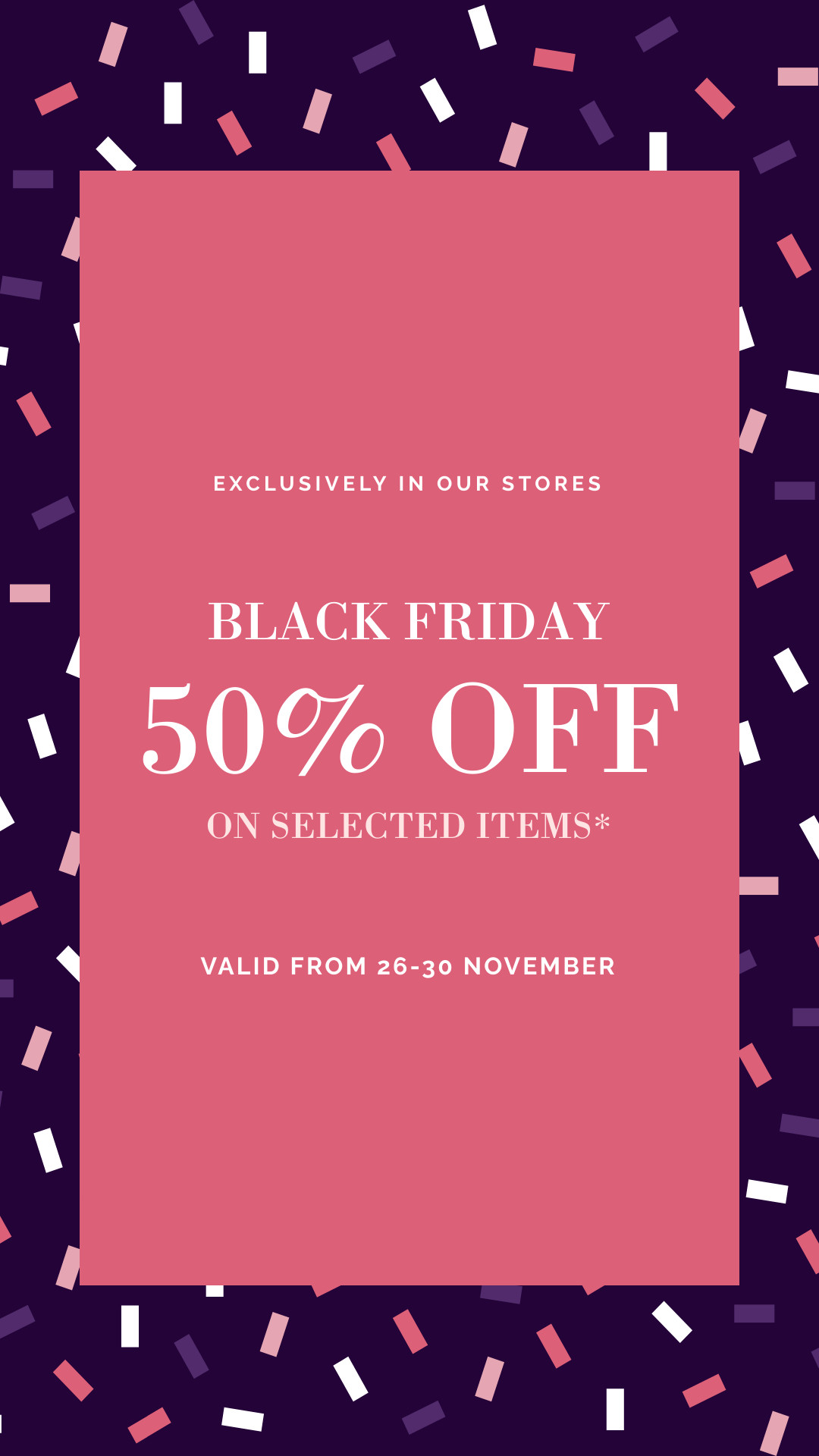 Black Friday Exclusively Pink