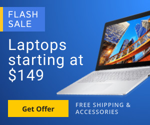 Blue Laptop Flash Sales  Inline Rectangle 300x250