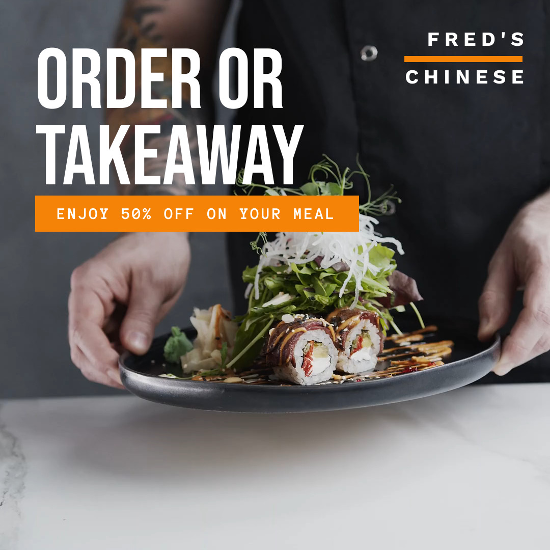 Order or Takeaway Chinese Food Video Facebook Video Cover 1250x463
