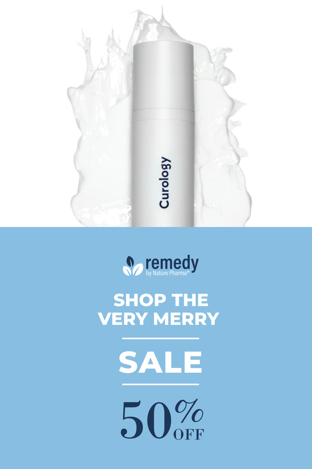 Shop Christmas Sale On Skin Care Facebook Cover 820x360