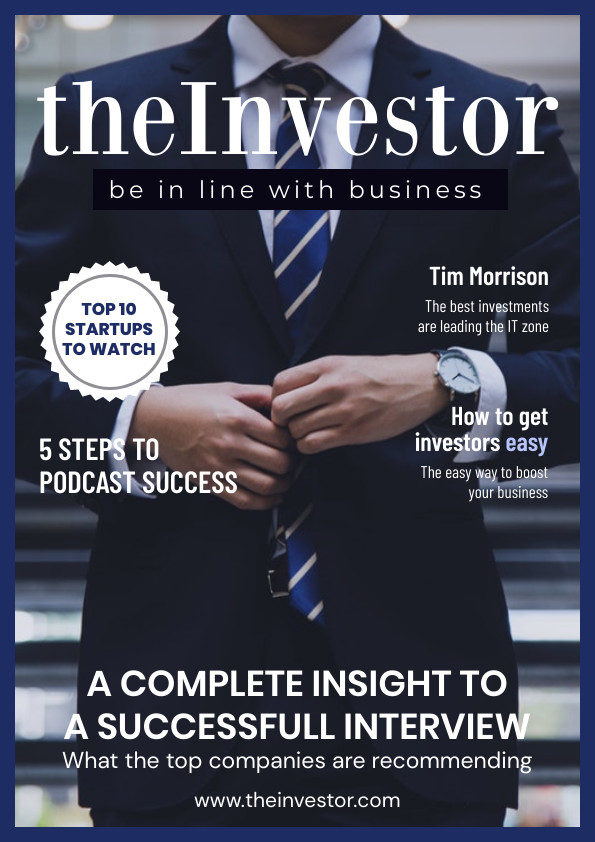 The Investor Blue Business – Magazine Cover Template 595x842