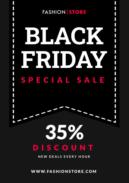 Black Friday Fashion Store Special Sale Flyer 420x595