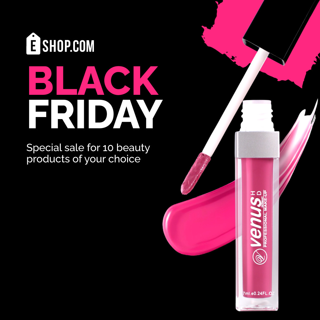 Black Friday Beauty Special Sale 1080x1080 template