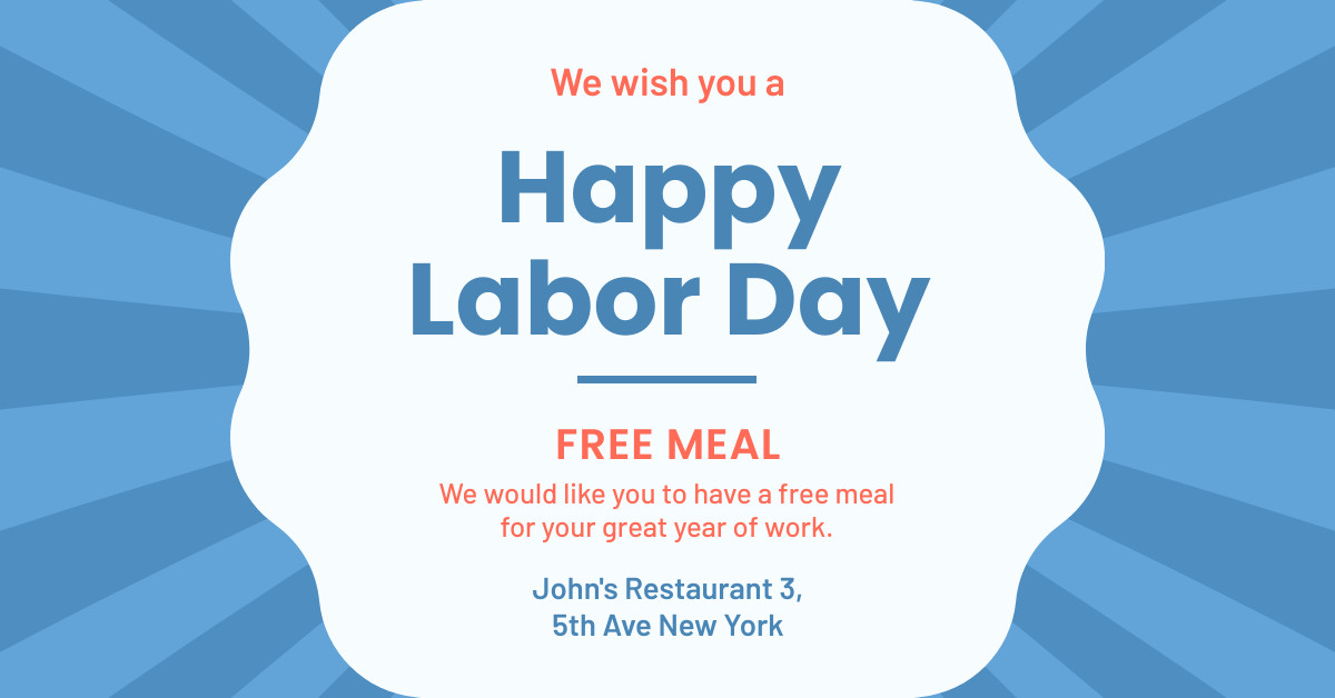 Labor Day Free Meal