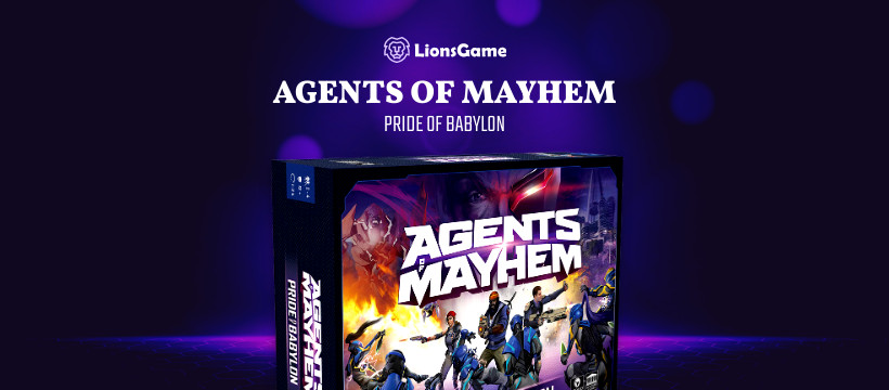 Purple Board Game Agents of Mayhem Inline Rectangle 300x250