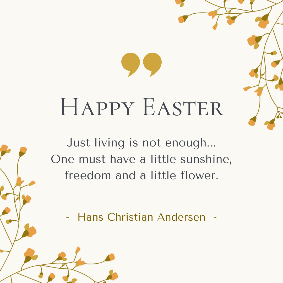 Happy Easter Andersen Quote