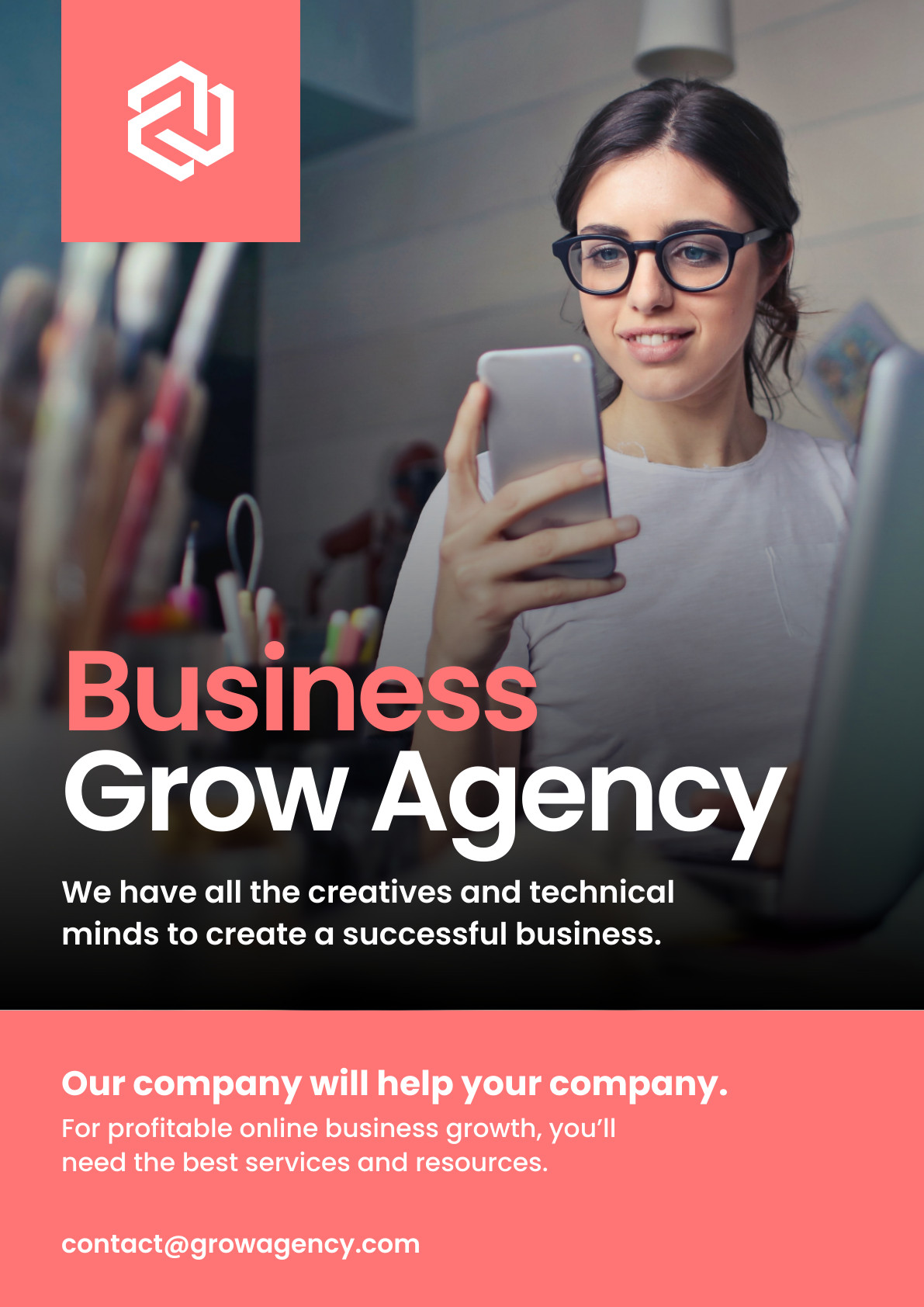 Business Grow Agency for Success Poster 1191x1684