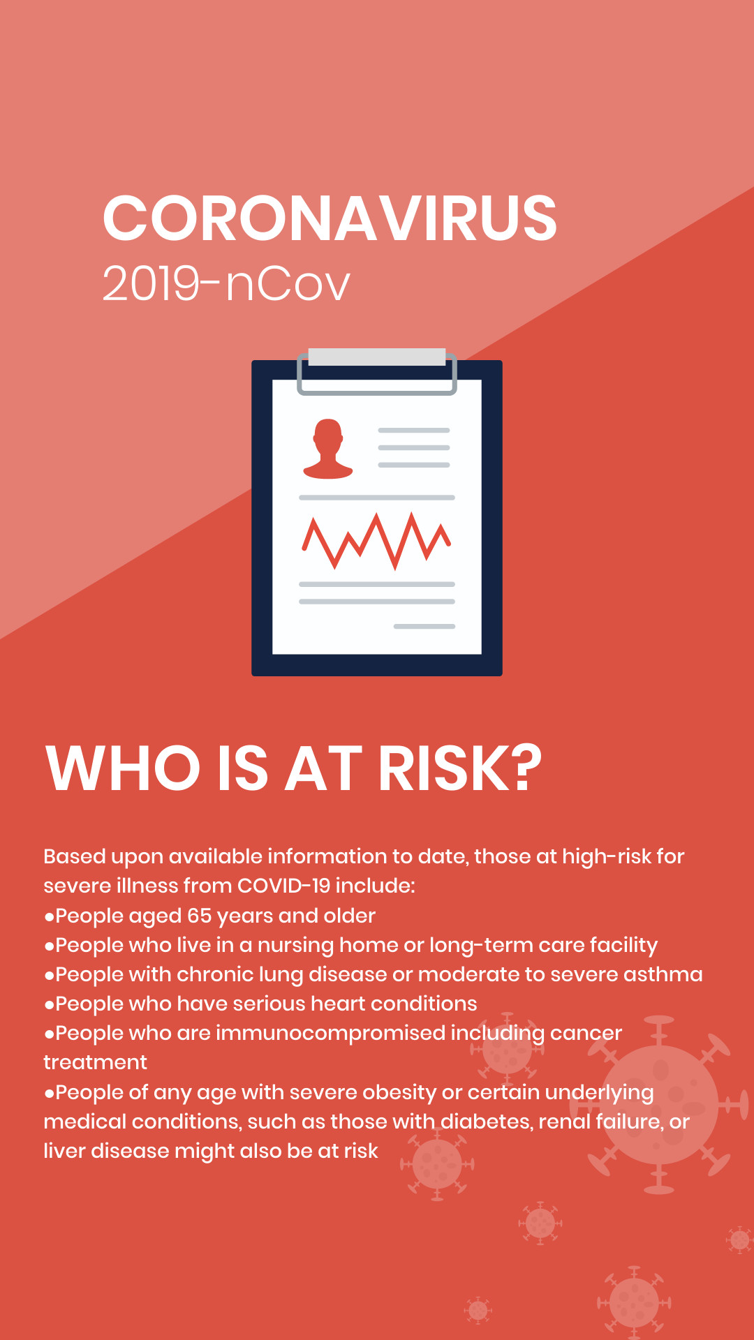 People at Risk for Coronavirus