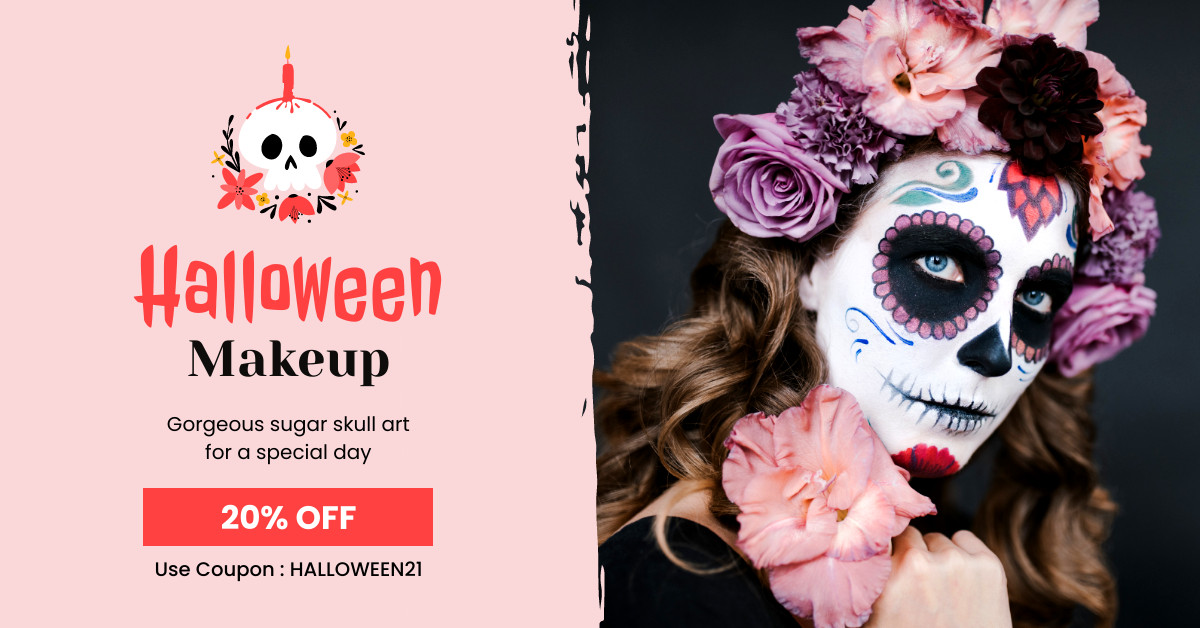 Sugar Skull Halloween Makeup Discount