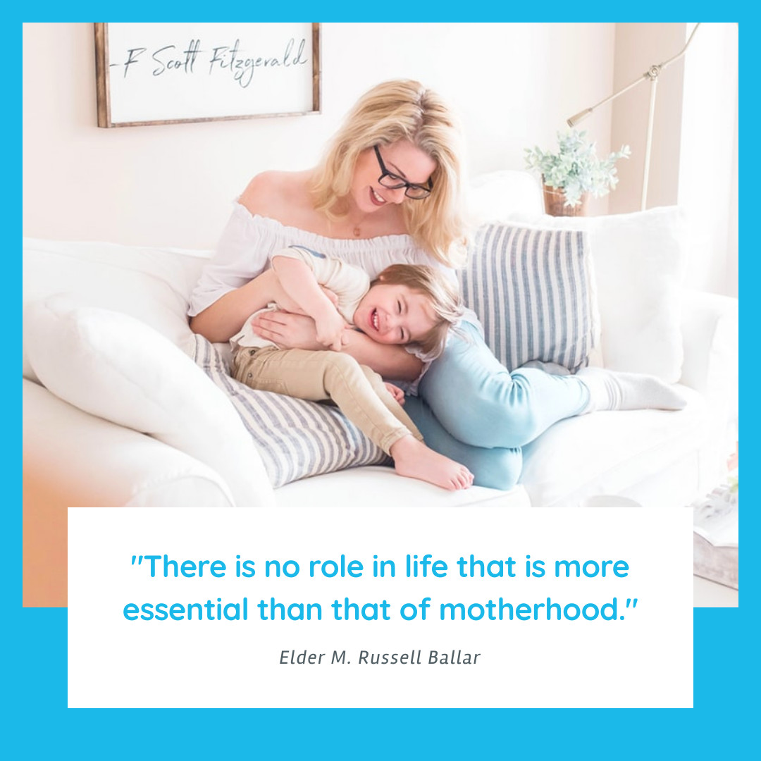 Mother's Day Quote Blue