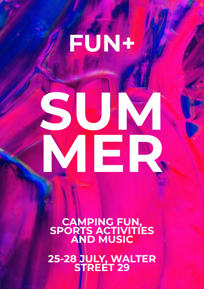 Fun Summer Camping – Flyer Template