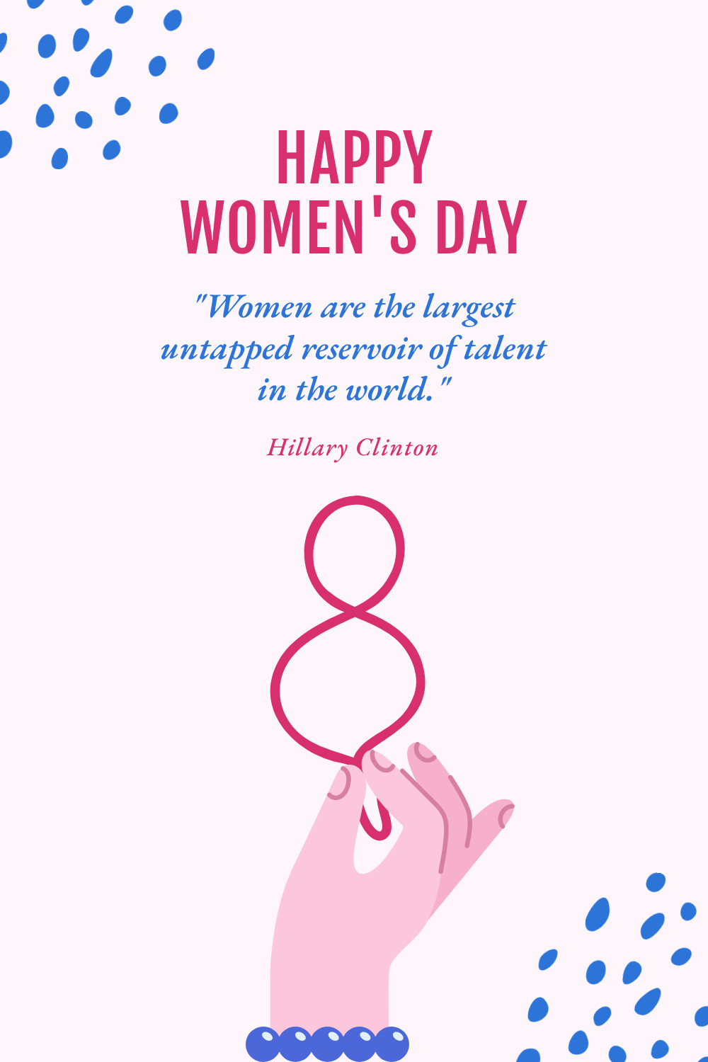 Happy Women's Day Talent Facebook Cover 820x360