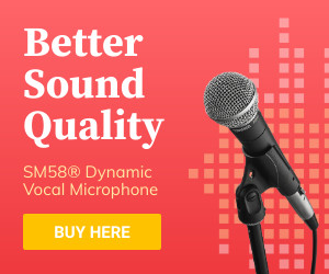 Better Sound Vocal Microphone Inline Rectangle 300x250