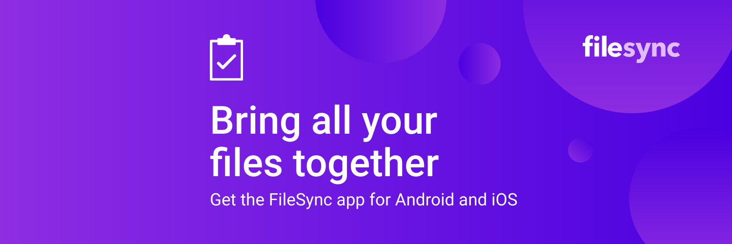 Purple File Synchronization App