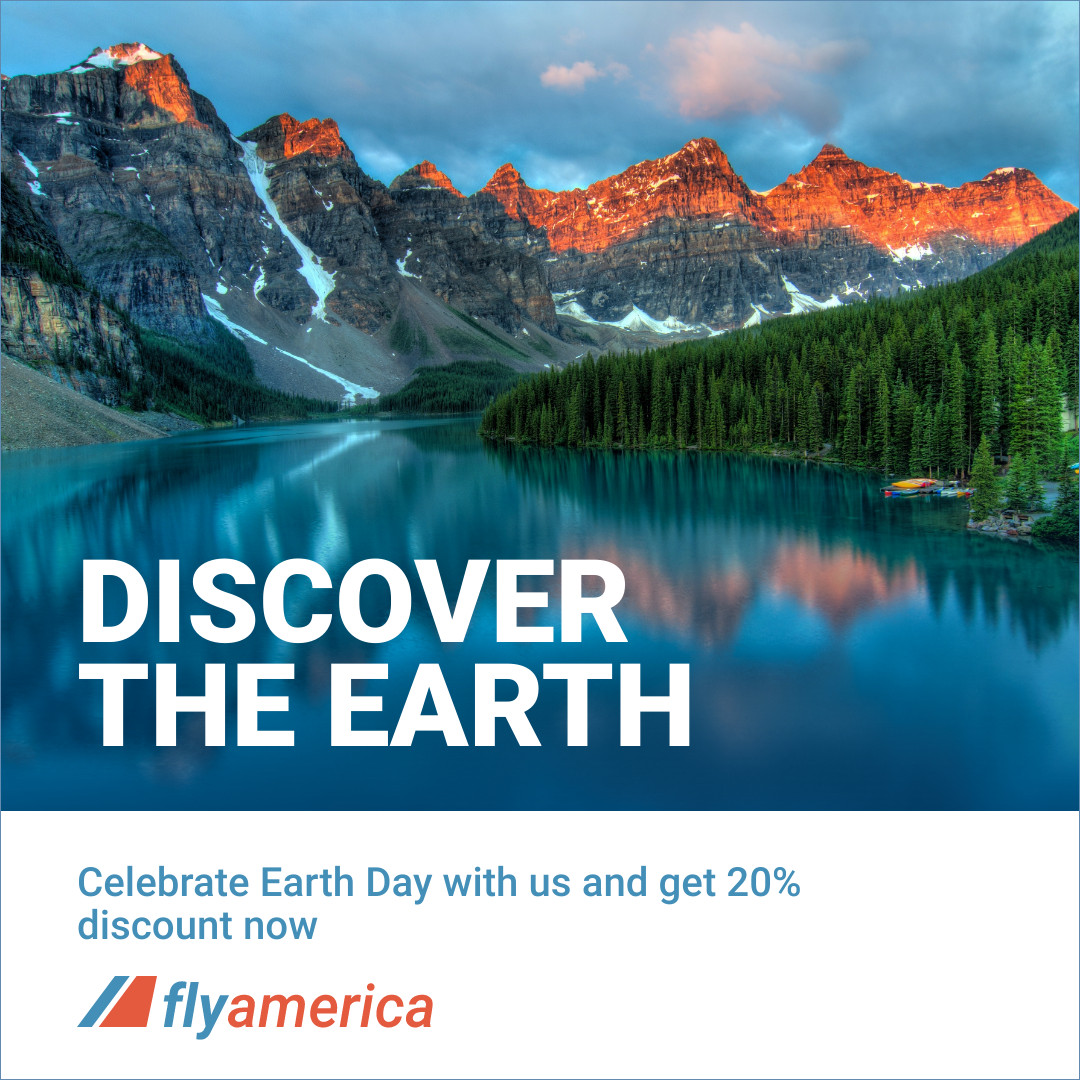 Travel and Discover Earth Day 1080x1080 template