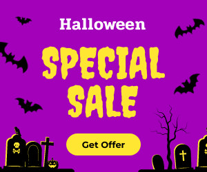 Purple Yellow Halloween Special Sale