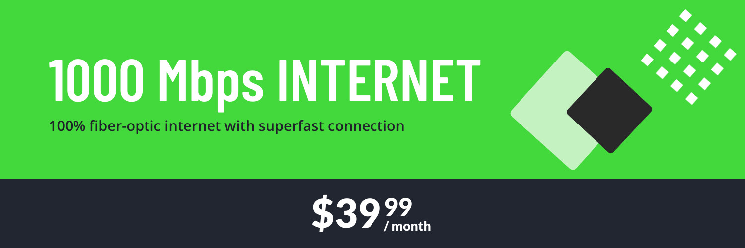 1000 Mbps Fiber Optic Internet