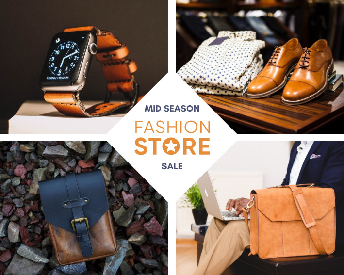 Mid Season Fashion Store Photo – Collage Template 709x567 template