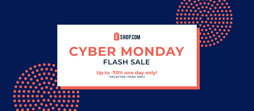 Cyber Monday Flash Sale Dots